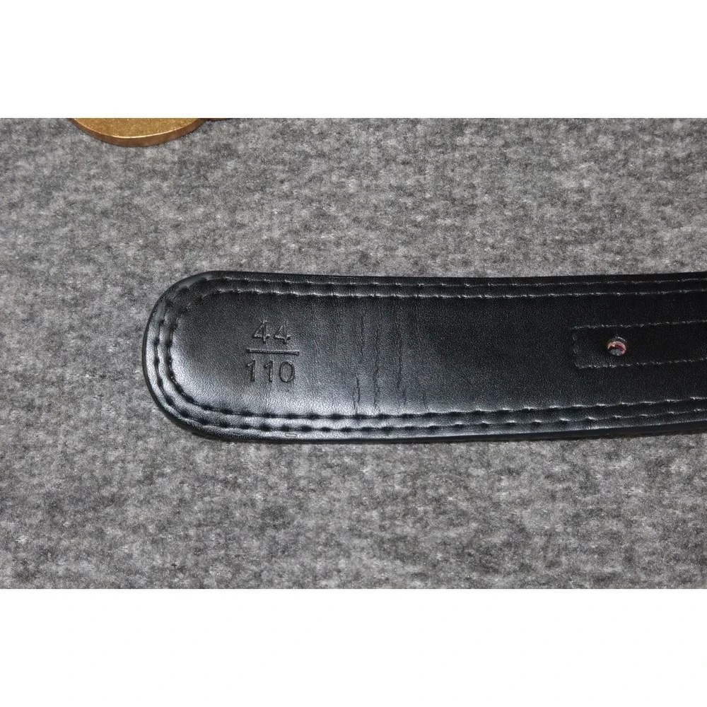 Gucci Green/Red Web Fabric & Leather, GG Logo Buckle Belt Size 44 / 110 cm